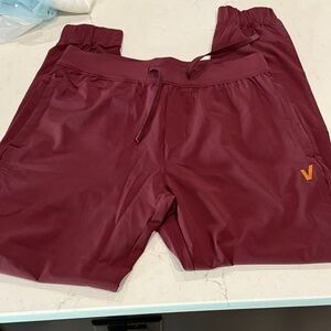 Maroon Athletic Shorts with Logo